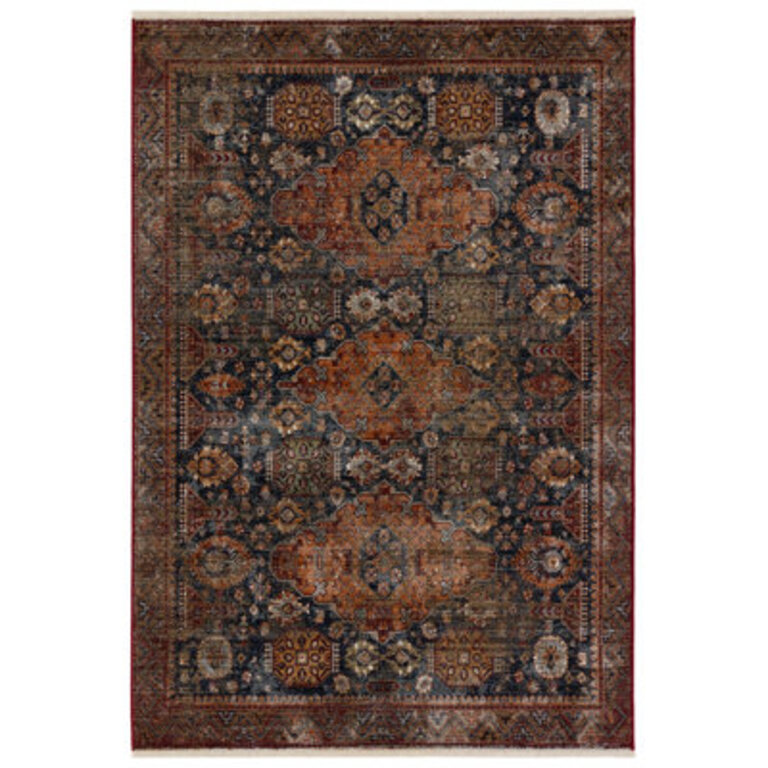 Finnuala Soft Power-Loomed Oriental Area Rug with Distressed Medallion by Jaipur Living
