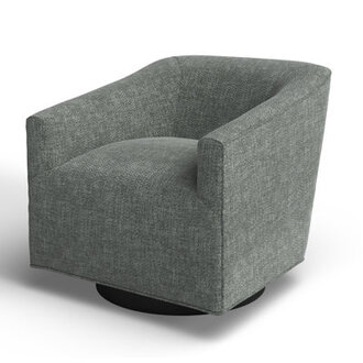 Whittle Upholstered Swivel Barrel Chair