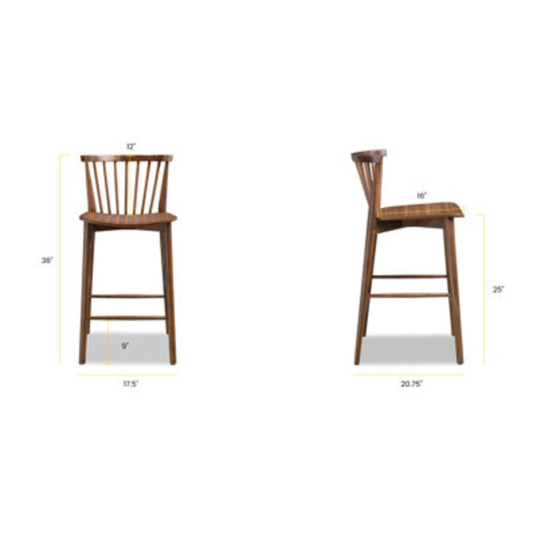 Tybee 25 Solid Wood Counter Stool
