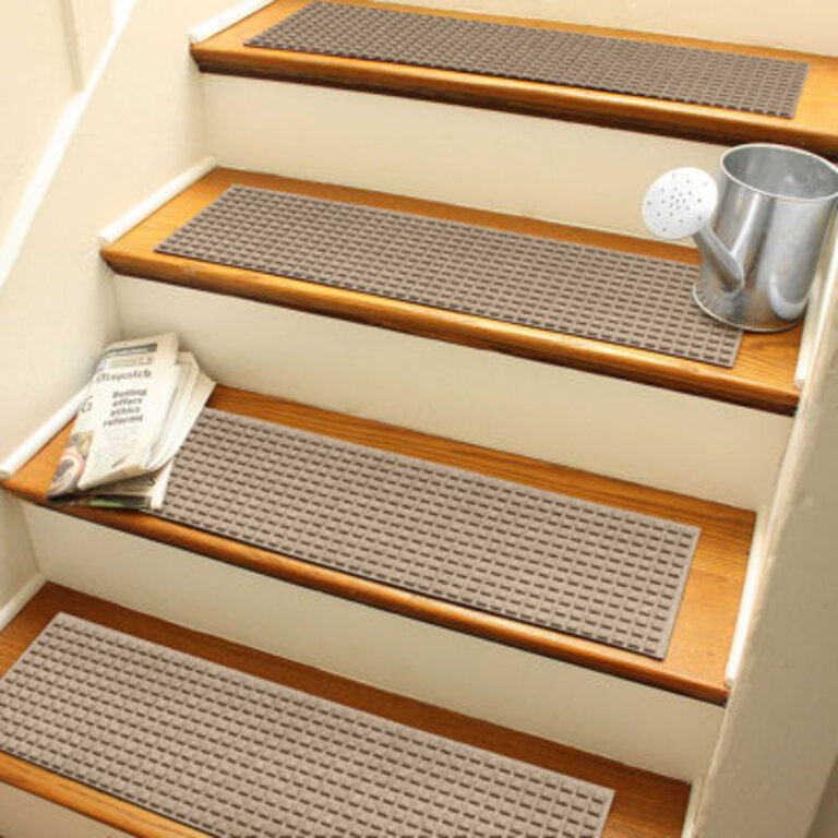 WaterHog Squares 85 in x 30 in Indoor Outdoor Stair Treads