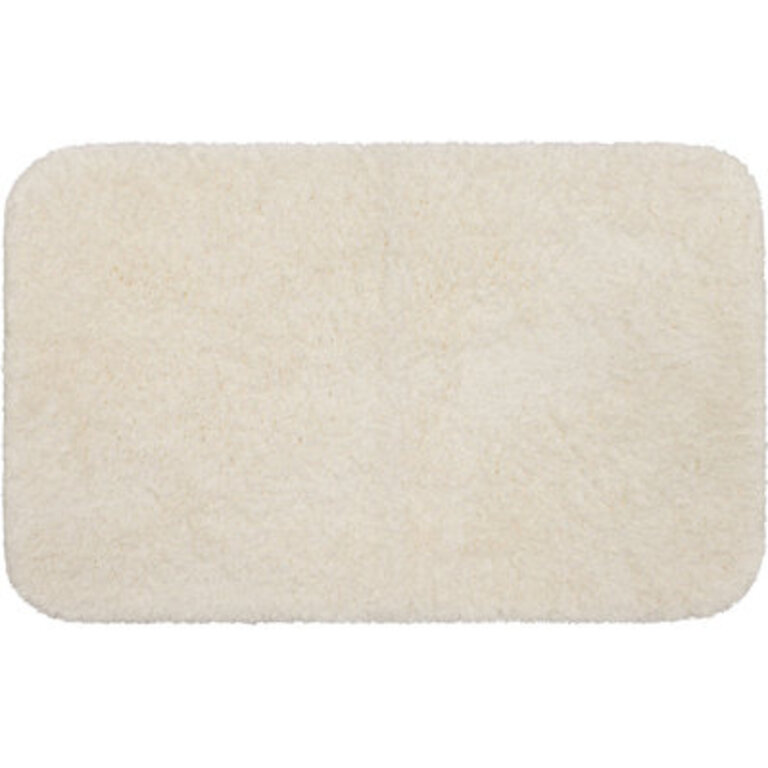 Benedetti Solid Polyester Machine Washable Bath Rug