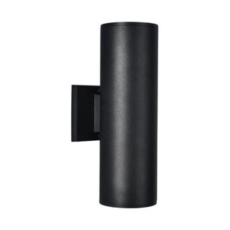 Breshawna Aluminum Matte Black Outdoor Armed Sconce