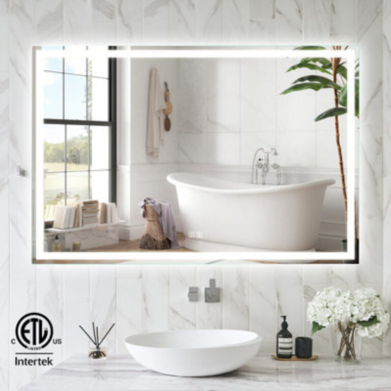 Naliyah Flat LED Wall Mirror