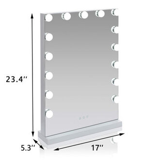 Alongi Metal Flat LED Mirror