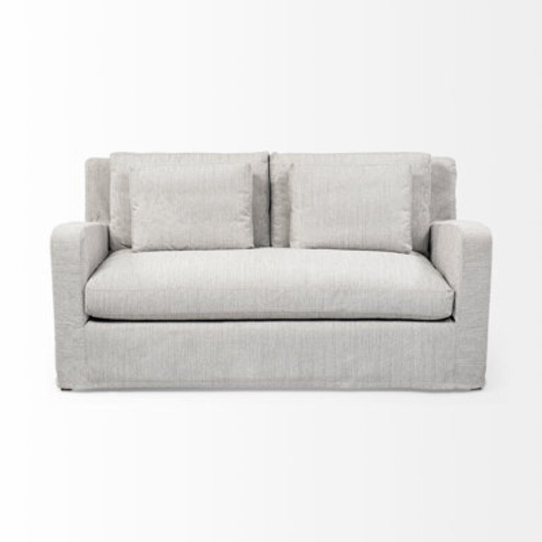 Nessa 69 Square Arm Slipcovered Loveseat