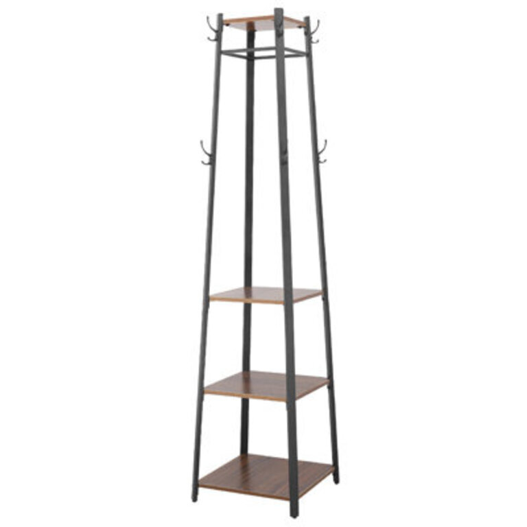 Coat Rack Iron Freestanding 8 - Hook Coat Rack