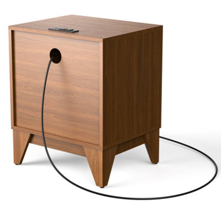 Dejesus 1 - Drawer Nightstand With Charging Station Versatile Side Table With Storage