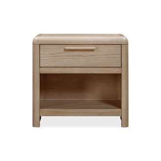 Furano One Drawer Wood Nightstand