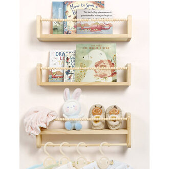 Nursery Floating Shelves For Wall Set Of 3 Book Shelves
