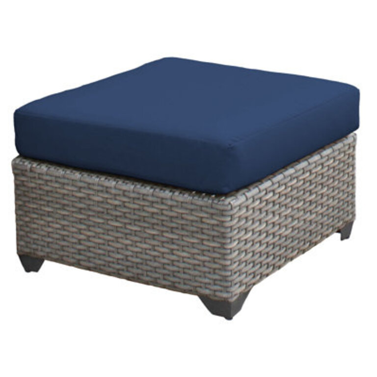Wicker Outdoor Ottoman