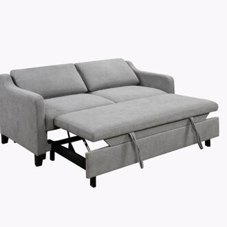 Zaryab Square Arms Firm Sleeper Sofa 3 in 1 Convertible Queen Size Sleeper Sofa Bed with Pull Out Bed