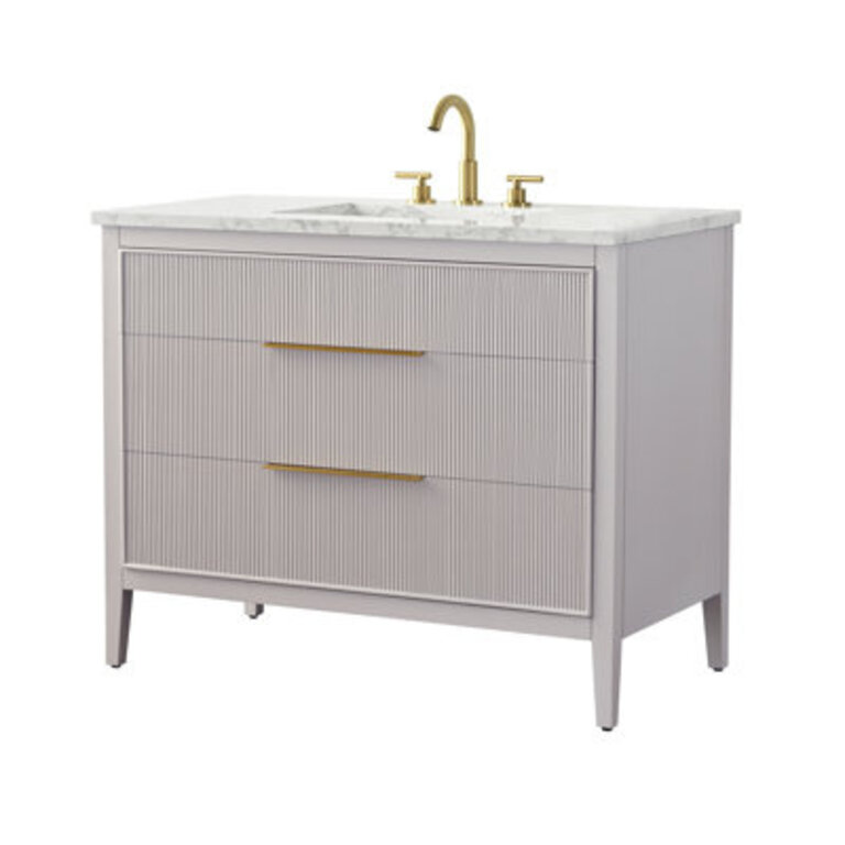 Bilroy Egremt 42 Single Bathroom Vanity with Engineered Stone Top