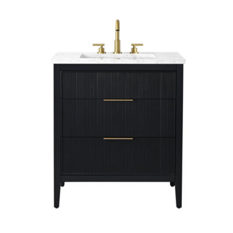 Bilroy Egremt 30 Single Bathroom Vanity with Engineered Stone Top