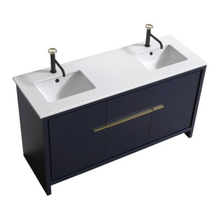 Tulughan Modern 59 Double Bathroom Vanity Set
