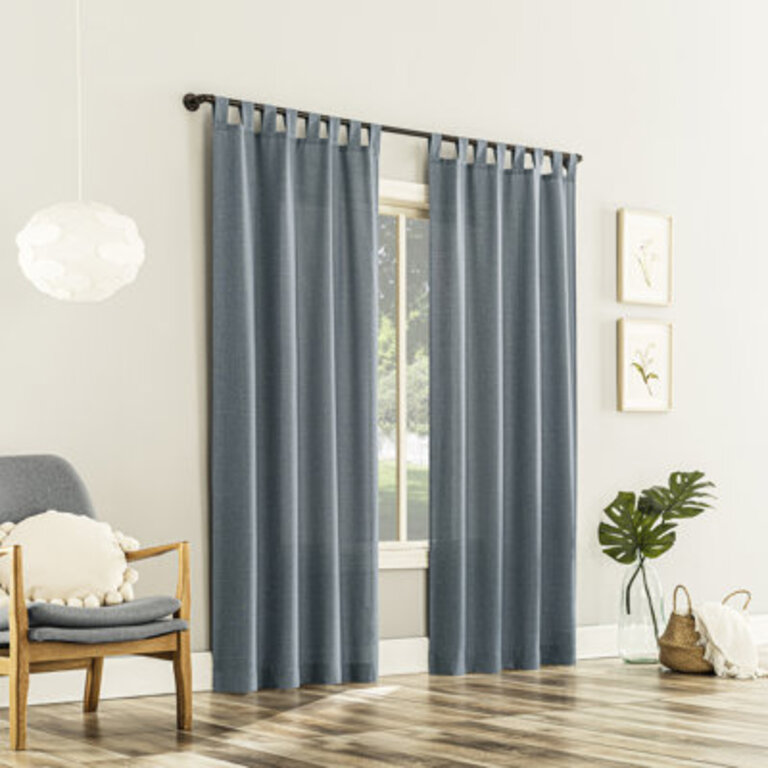 Wayfair Basics Brekke Semi-Sheer Tab Top Curtain Panel