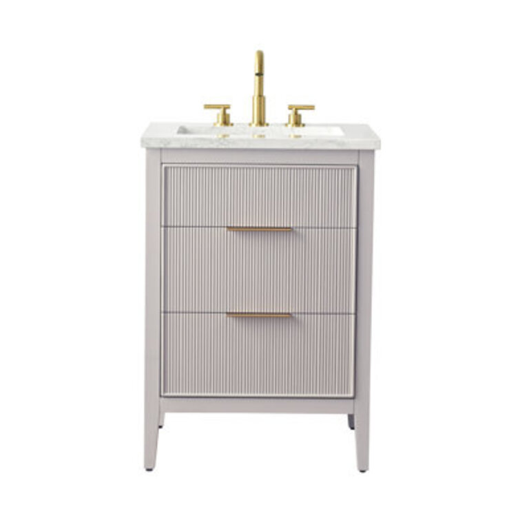 Bilroy 24 Single Bathroom Vanity with Engineered Stone Top