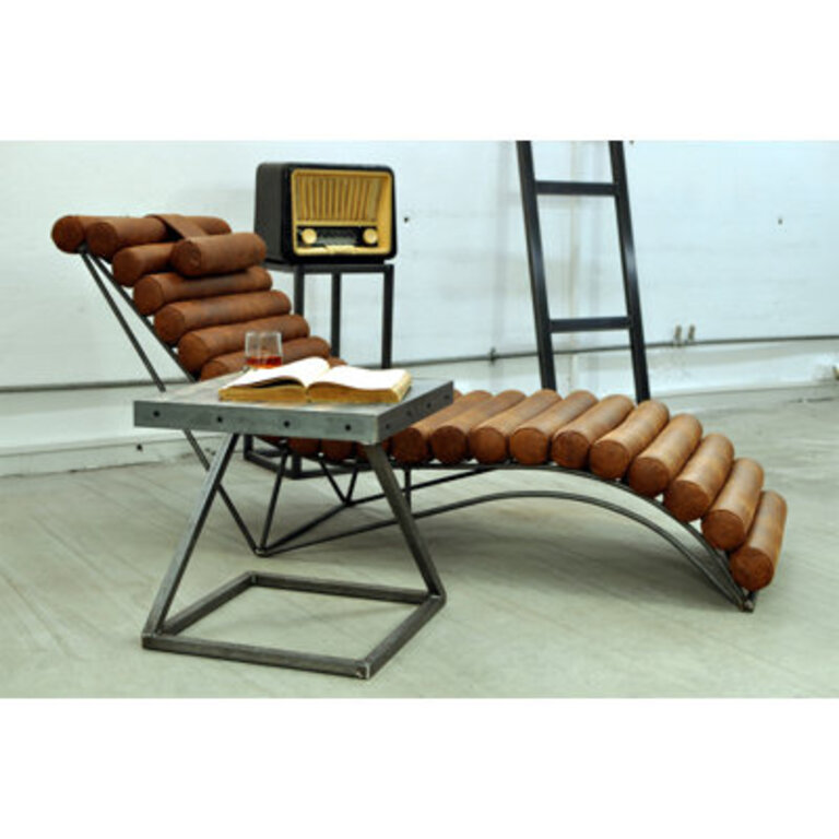 Rosabel Leather Chaise Lounge