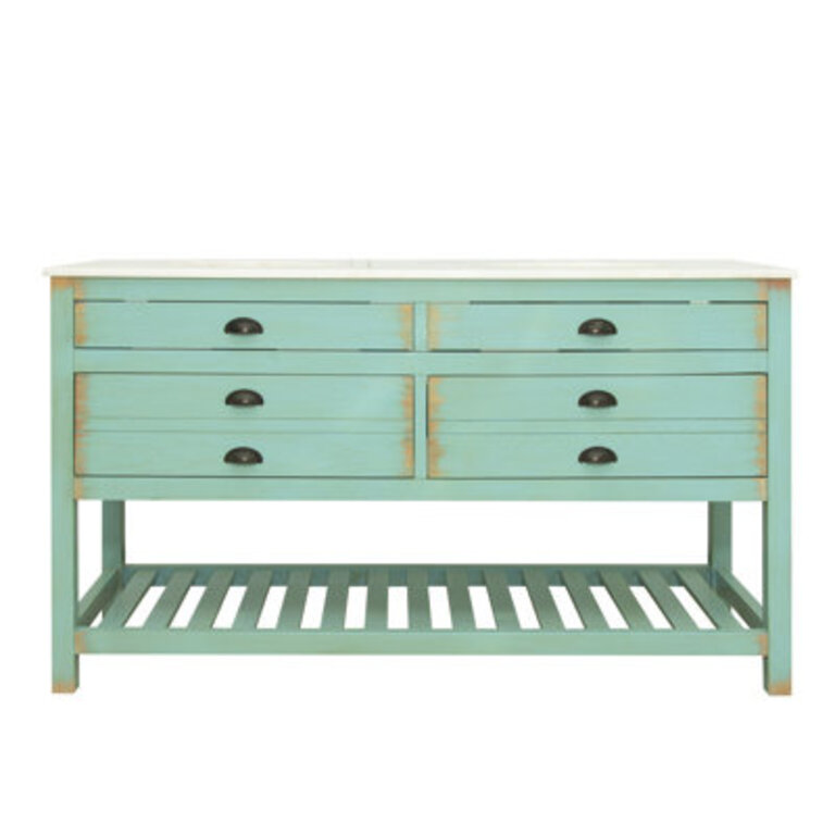 Napa 60 Double Sink Bathroom Vanity Set