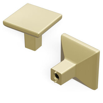 Skylight Collection Square Knob - 1-14 x 1-14  Cabinet Knob - Contemporary Hardware for Drawers  Cabinets