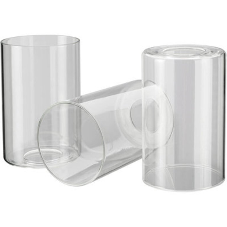 55 H Glass Drum Wall sconce shade Screw on in Clear