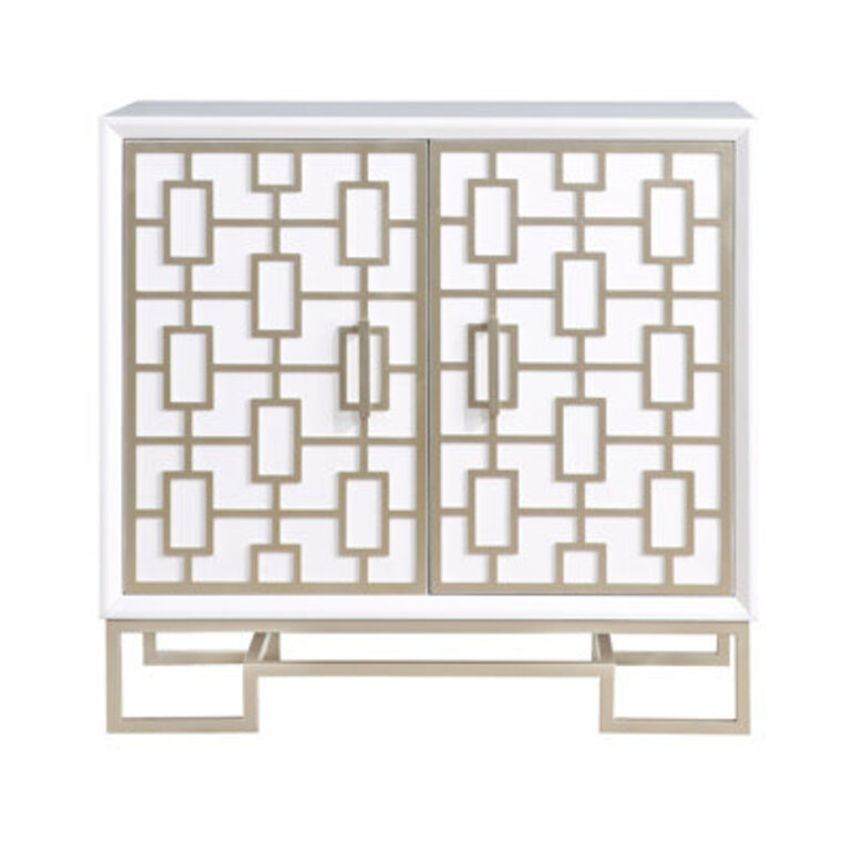 Stainless Steel 2 - Door Accent Cabinet