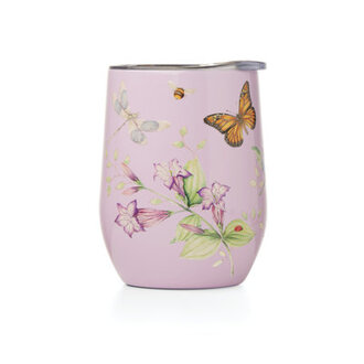 Butterfly Meadow 12 Oz Insulated Stainless Steel Wine Tumbler