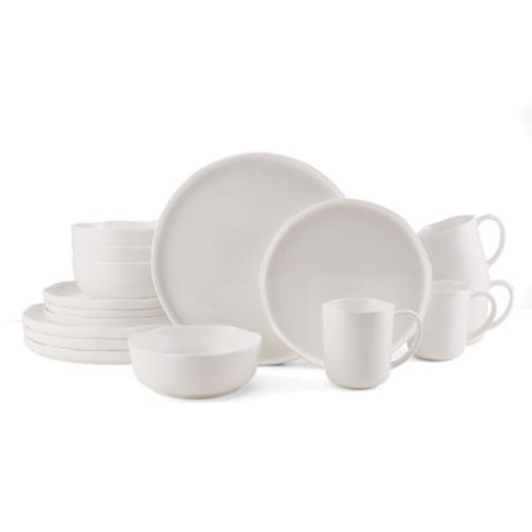 Mikasa Adelaide 16-Piece Lightweight Chip-Resistant Bone China Dinnerware Set Service for 4