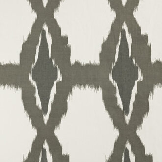 Woodcreek Modern Ikat Printed Cotton Twill Room Darkening Curtains - Single Panel