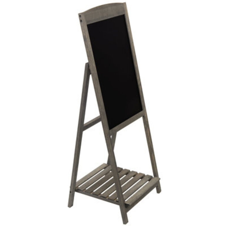 Free Standing Chalkboard w Display Shelf