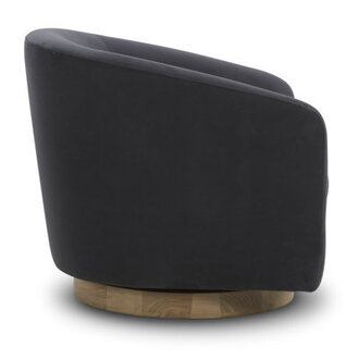 Bennett Upholstered Swivel Barrel Chair