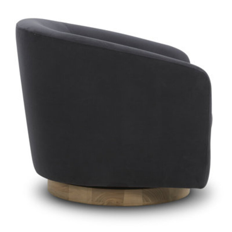 Bennett Upholstered Swivel Barrel Chair