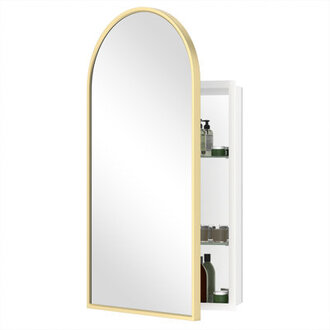 Desia 167 W 343 H Framed Medicine Cabinet Mirror Adjustable