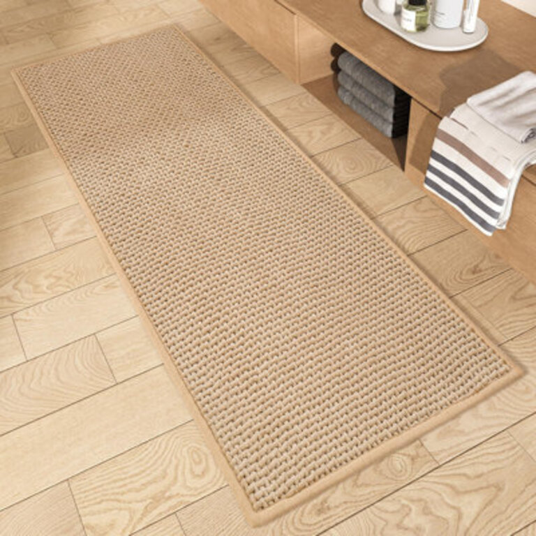 Idalee Bath Rug with Non-Slip Backing