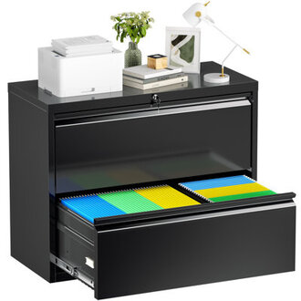 285 Wide 2 -Drawer Steel Lateral Filing Cabinet