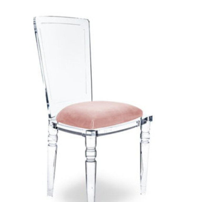 Armless Juliette Lucite Chair