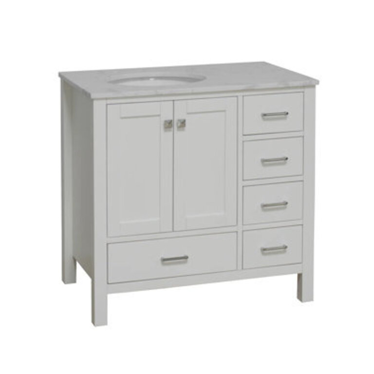 Claudett Full Cabinet 36 Single Bathroom Vanity Set