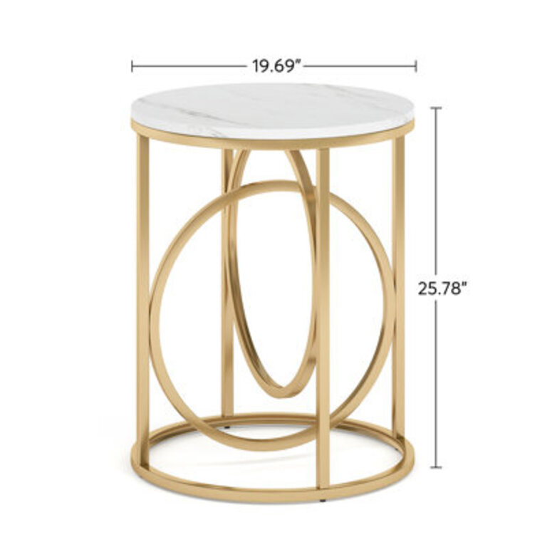 Kashten Round End Table