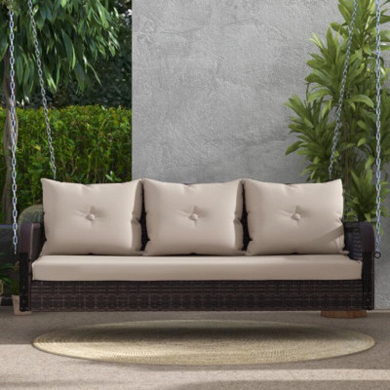 Gwynetta Three-Person Porch Swing