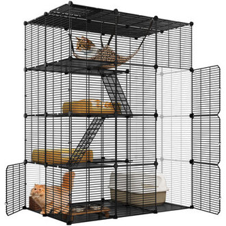 Dunstable 4-Layer Outdoor Metal Cat Cage Catio Cat House