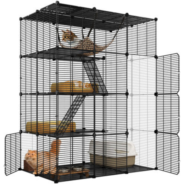 Dunstable 4-Layer Outdoor Metal Cat Cage Catio Cat House
