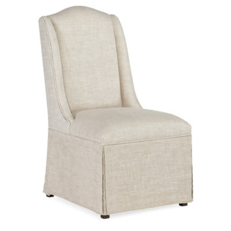 Traditions Linen Upholstered Side Chair in MagnoliaBiscuit