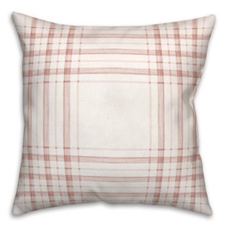 Painted Outdoor Square Pillow Cover  Insert