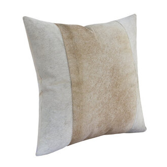 Textured Faux Leather Throw Pillow