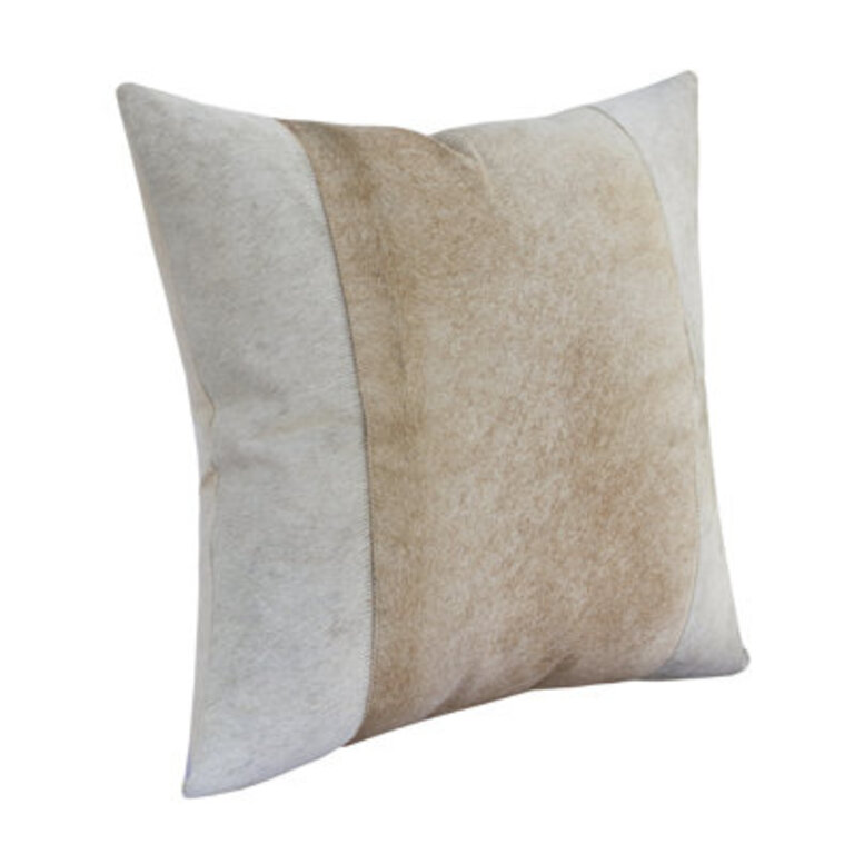 Textured Faux Leather Throw Pillow