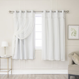 Loar Room Darkening Thermal Grommet Curtain Panels