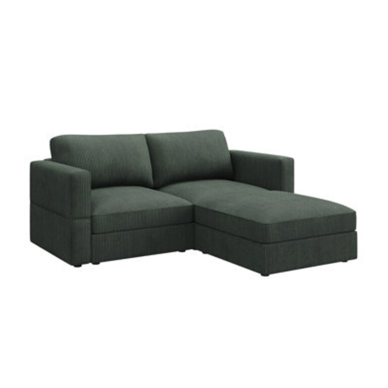 Latitude Run Corduroy Modular Sectional Sofa L-shaped Cloud Couch