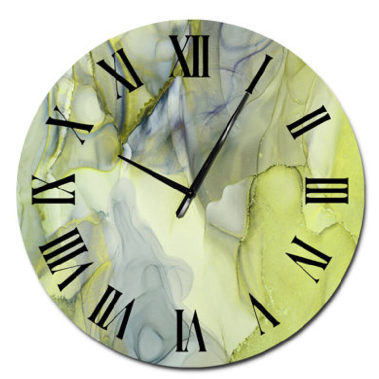 Tender Liquid Art I - Modern Wall Clock