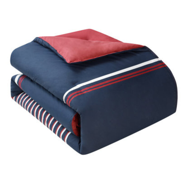 Nautica Mineola Cotton Navy Comforter Set