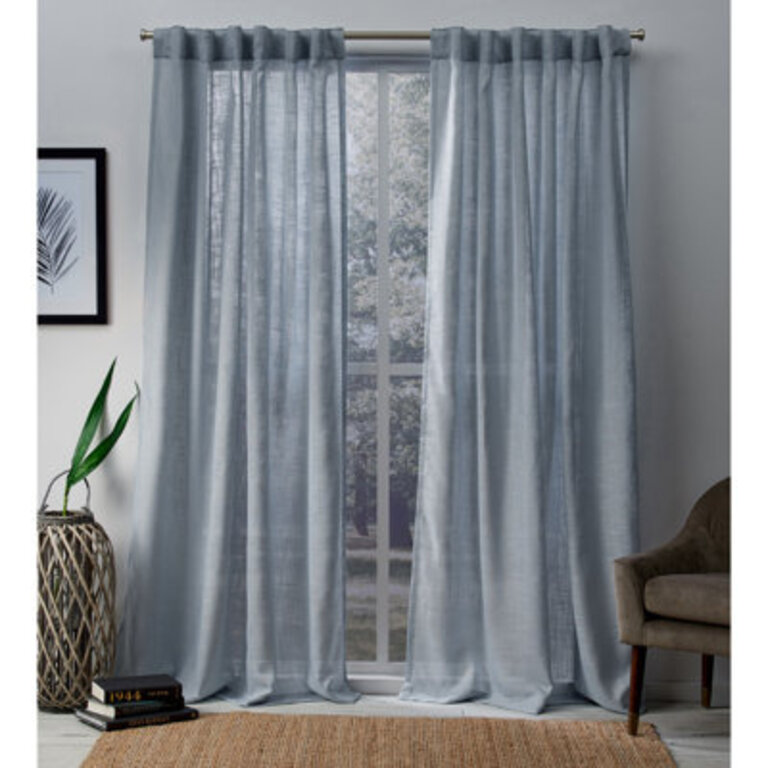 Leon Semi-Sheer Curtain Panel Pair