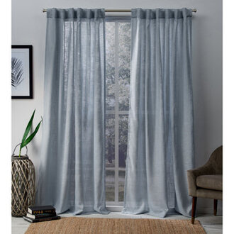 Leon Semi-Sheer Curtain Panel Pair